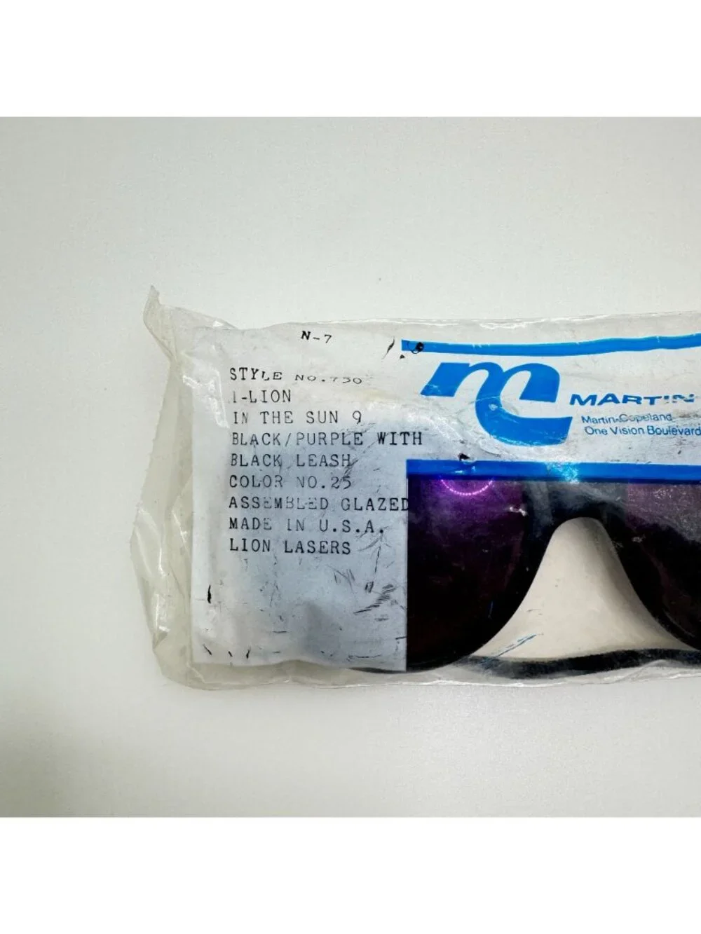 Martin-Copeland Sunglasses Lion In The Sun Style 750 Black Purple Color 25